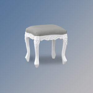 Louis XV - Dressing Table Stool in French White