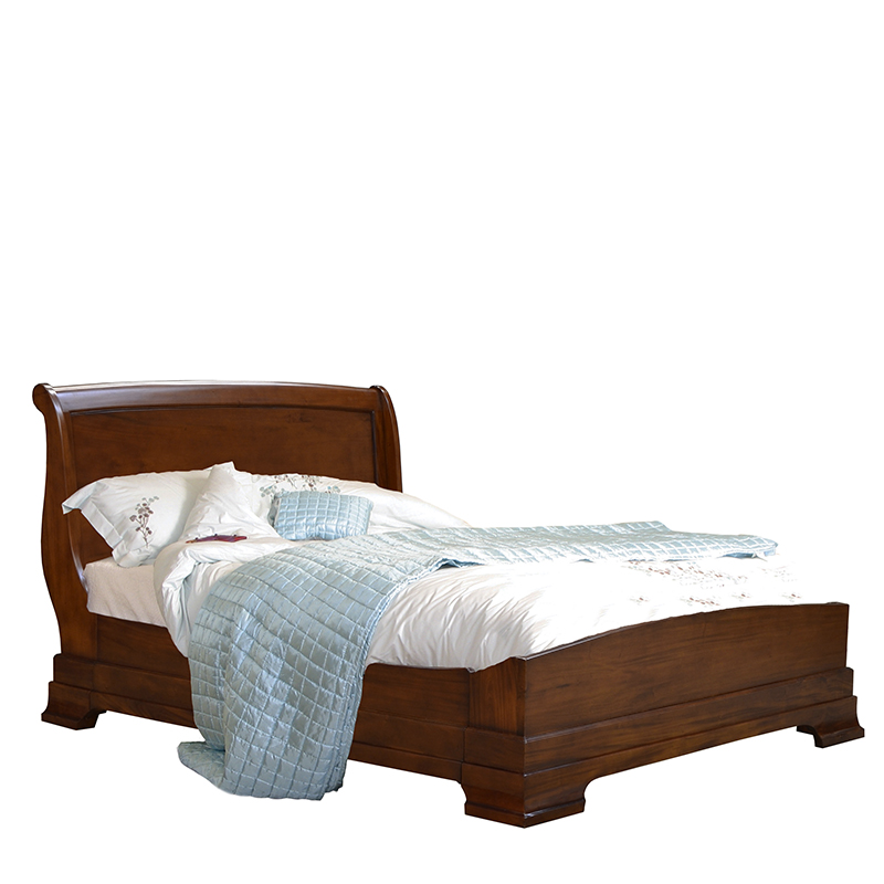 Sleigh bed frame store queen size