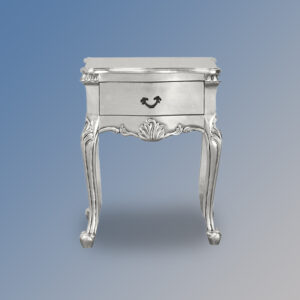 French Moulin Silver - Bedside Cabinet