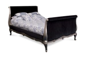 French Louis Xv - Monique Bed - Silver Leaf