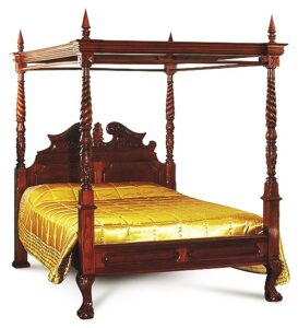 Imperial Four Poster Mahogany Bed - 5Ft