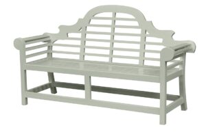 Teak Garden Bench - Lutyens 165cm - Pavilion grey
