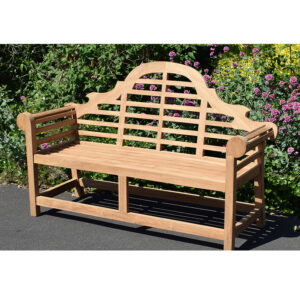 Solid Teak Lutyens Garden Bench  - 3 Seater - Grade A  Certified Teak