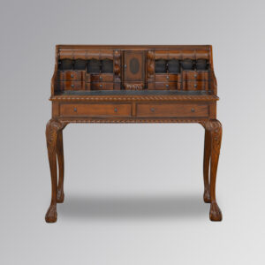 Chippendale Writing Bureau in solid mahogany wood