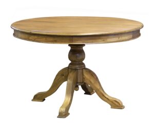 Louis Xv Moulin Round Dining Table in French Oak