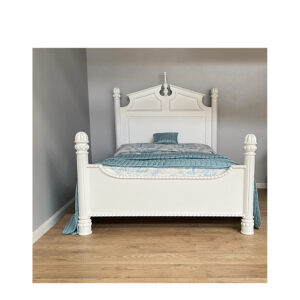Louis XV Moulin Grande Four Foster Bed - French White