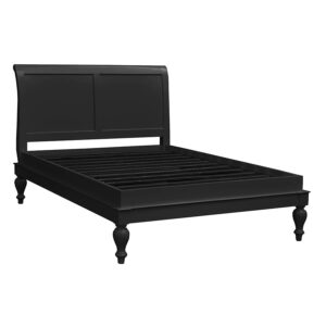 Montparnasse Low End Sleigh Bed - French Noir Colour