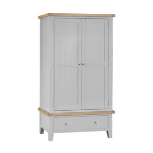 Grey Furniture - Large 2 Door Wardrobe - Valencia Collection