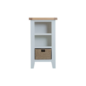 Grey Furniture - Small Narrow Bookcase - Valencia Collection