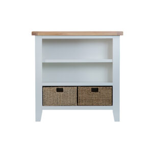 Grey Furniture - Small Wide Bookcase - Valencia Collection