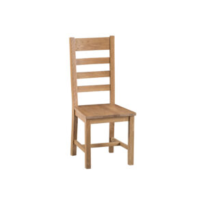 Oak Ladder Back Chair Wooden Seat – Cambridge Collection