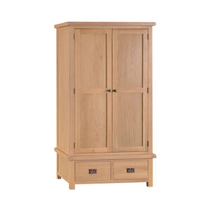 Oak 2 Door 2 Drawer Wardrobe – Cambridge Collection