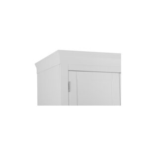 White Furniture – 2 Door Full Hanging Wardrobe – Chaumont Collection