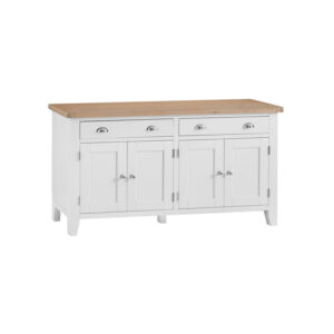White Furniture – 4 door Sideboard – Valencia Collection