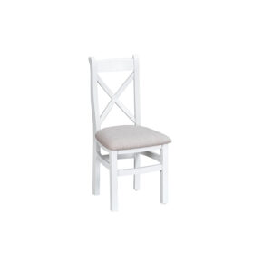 White Furniture – Cross Back Chair Fabric – Valencia Collection