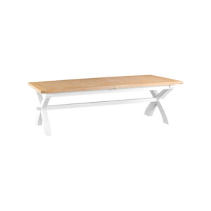 White Furniture – 2.5m Cross Extending Table – Valencia Collection