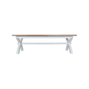 White Furniture – 2.5m Cross Extending Table – Valencia Collection