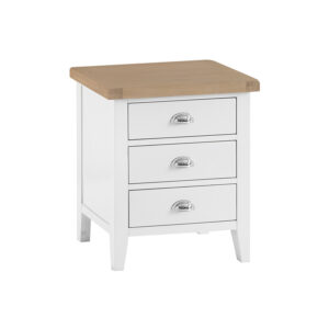 White Furniture – Extra Large Bedside – Valencia Collection