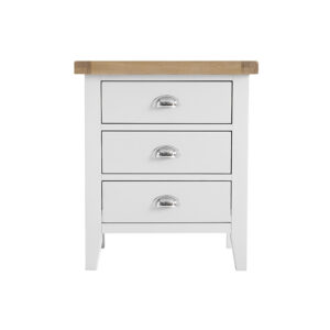 White Furniture – Extra Large Bedside – Valencia Collection