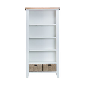 White Furniture – Large Bookcase – Valencia Collection