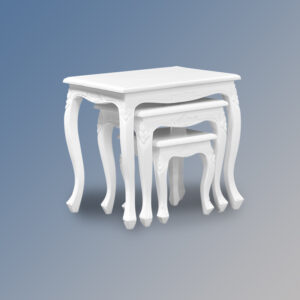 Louis XV Nest Of Tables in French White