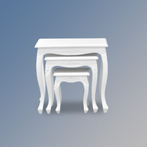 Louis XV Nest Of Tables in French White
