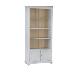 French Oak Grey – Large Bookcase – Bourges Collection