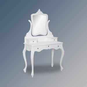 Louis XV Cezanne - Dressing Table - French White Colour