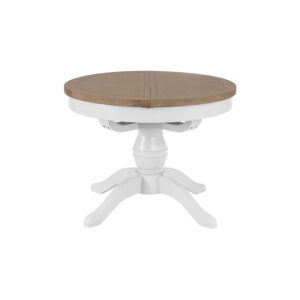 White Furniture – Round Butterfly Extending Table – Valencia Collection