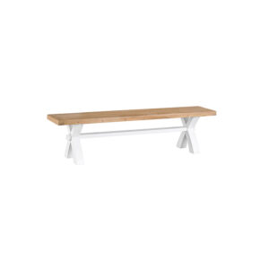 White Furniture – Small Cross Bench – Valencia Collection
