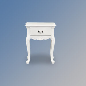 Louis XV Moulin Bedside Cabinet in French White