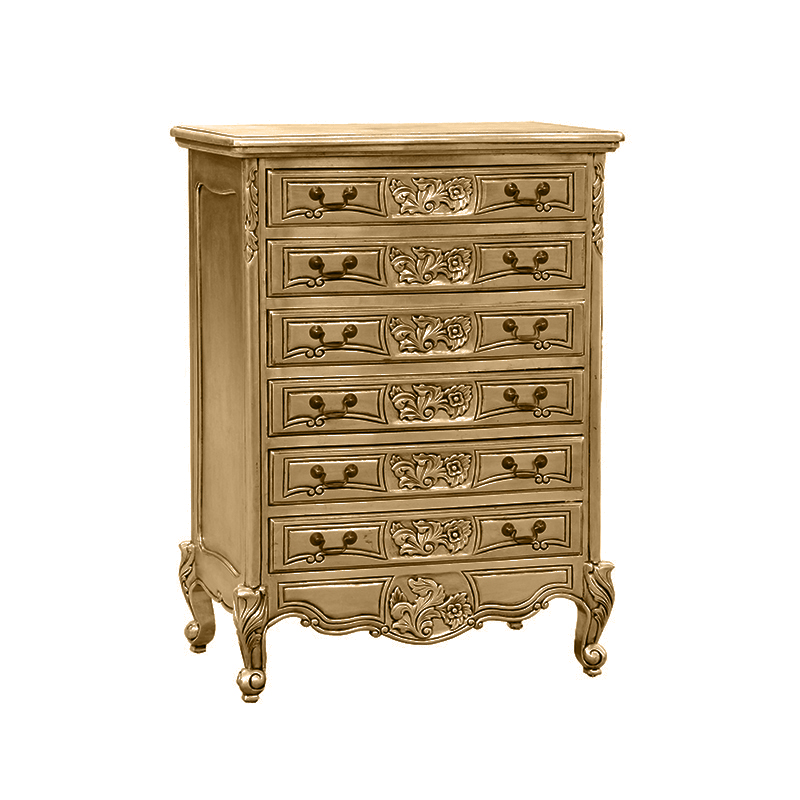 french-furniture-LXV 017 Louis XV 6 Drw GOLD WOO1