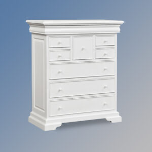 Versailles 9 Drawer Tall Chest – French White