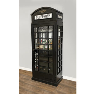 Home Bar Including Wine Storage And Wine Rack  Drinks Cabinet -  in Midnight Black