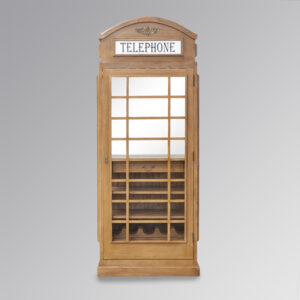 Drinks Cabinet - Iconic BT Telephone Box Style Bar in French Oak