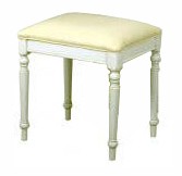Versailles Dressing Table Stool - French Ivory