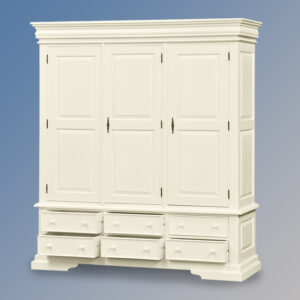 Versailles 6 Drawer Triple Robe - French Ivory