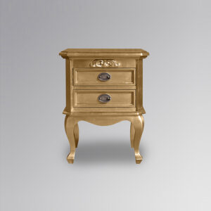 Chantilly Bedside Cabinet - Gold Leaf