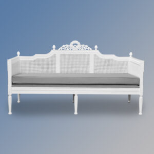Louis XV - Antoinette Day Bed With Grey Twill Upholstery