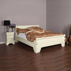 Versailles Sleigh Bed Low End - French Ivory
