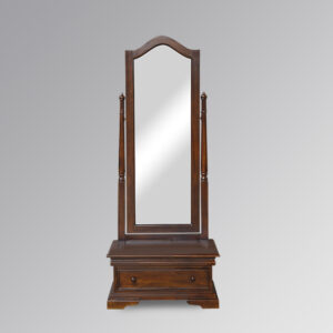 Versailles Cheval Floor Mirror with Drawer