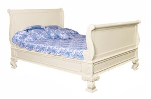 Versailles Sleigh Bed - Jacqueline - French Ivory