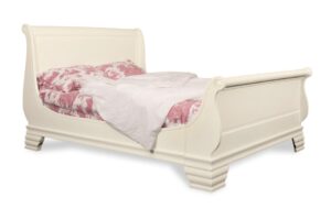 Versailles Fabienne Sleigh Bed - French Ivory