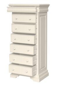 Versailles 7 Drawer Tall Chest - French Ivory