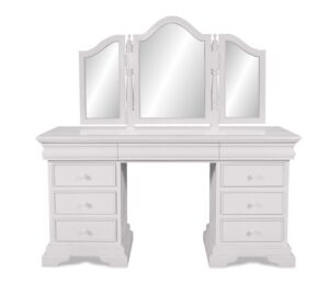 Versailles Dressing Table With Mirror - French White
