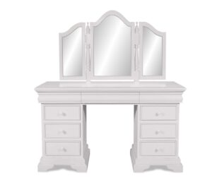 Versailles Dressing Table With Mirror (Mini) - French White