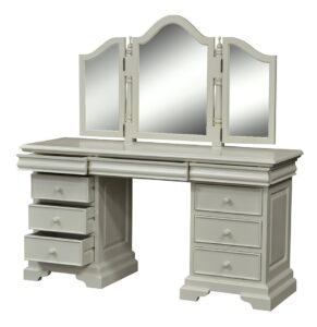Versailles Dressing Table With Mirror - Pavilion Grey