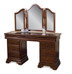 Versailles Dressing Table With Mirror (Mini) - Chestnut