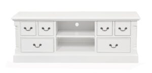 Versailles Wide Screen TV media unit - French White Colour