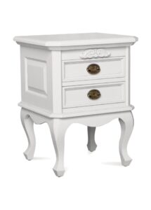 Chantilly Bedside Cabinet - French White